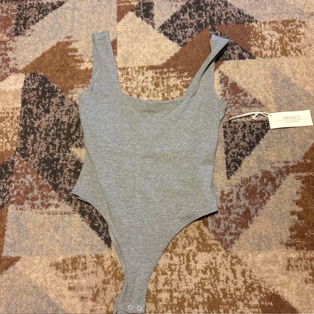 Forever 21 Gray Bodysuit